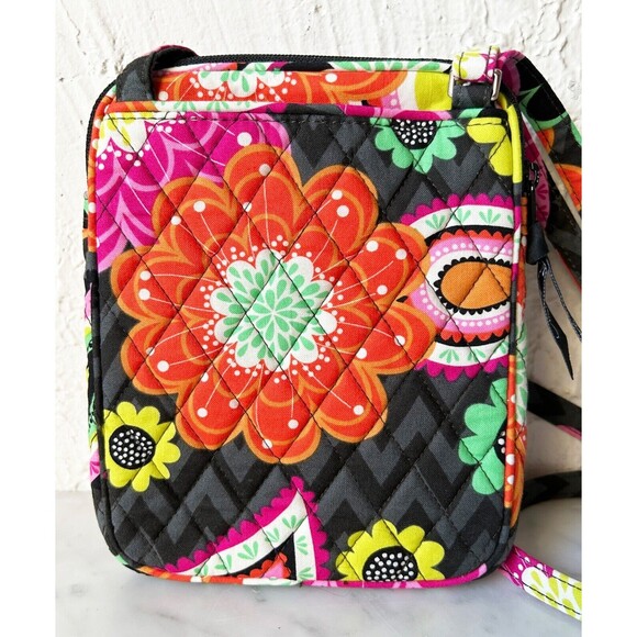 Vera Bradley Mini Hipster Crossbody Bag Ziggy Zinnias Pattern - Picture 5 of 11